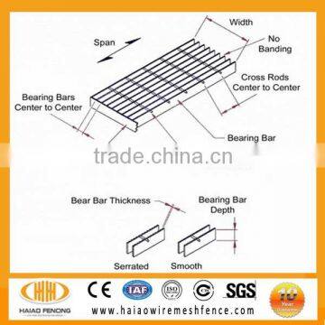 High quality galvanized steel grating catwalk steel grating platform