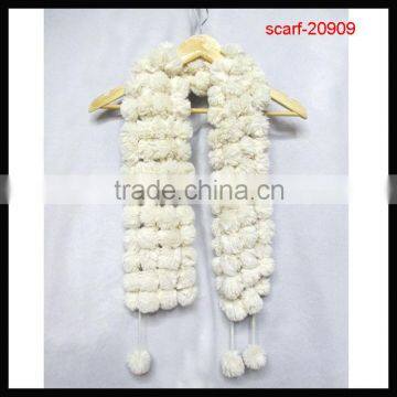 lady's fashion new style rabbit fur scarf