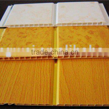 pvc panel for ceiling (middle groove,golden or silver line)
