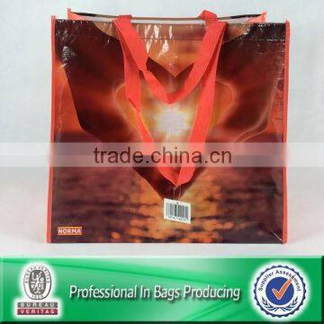 Lead free Recycled Bottle Fabric Reusable Supermarket Bag