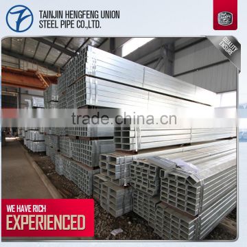 material pre galvanized square steel tube