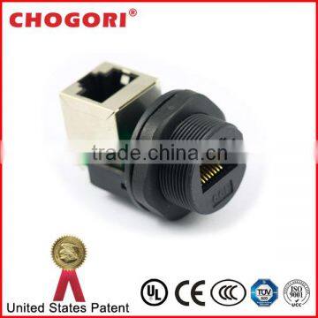 RJ45 series, panel front mount,screw type, ip67