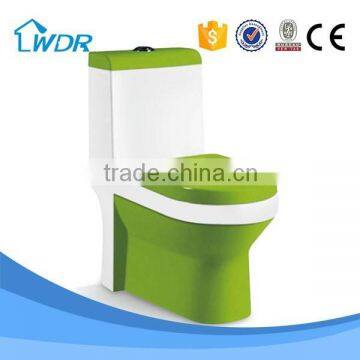 Bathroom accessories sanitary ware light green toilet