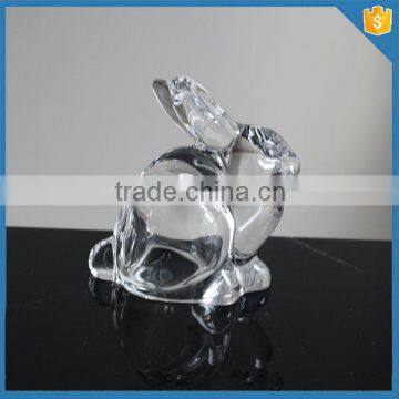 Rabbit Animal Design Christmas Clear Glass Ornaments