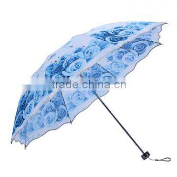 Travel Umbrella Beautiful Flower Umbrella Colorful photo-3