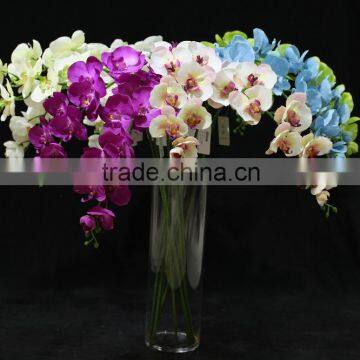 Large size silk artificial moth orchid flower China with ten heads