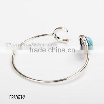 European and American Fashion Exquisite Moon Gemstone Bangle photo-3