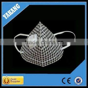 Grey spunlace nonwoven protective face mask with valve