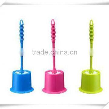 cheap plastic toilet bowl cleaning brush with holder