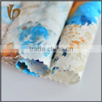 NEW PRODUCTS Viscose Linen Flower Rose Pattern Floral Dress Fabric