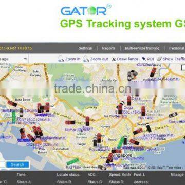 Car tracking software gps tracking platform GS102 remotely monitoring by web / smart phone