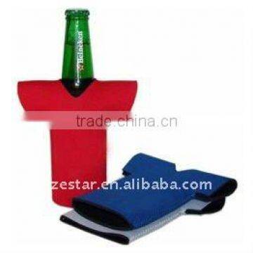 Insulated T-shirt bottle cooler,promotional gift