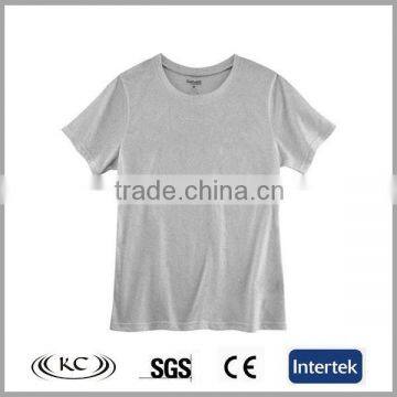 hotsale high quality cheap price woman gray sexy t shirt