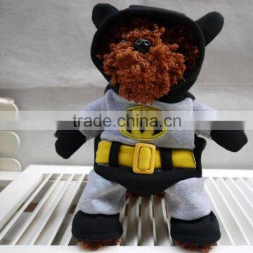fancy Holloween cosplay superhero Batman uniform costume cat dog pet wear pet apparel