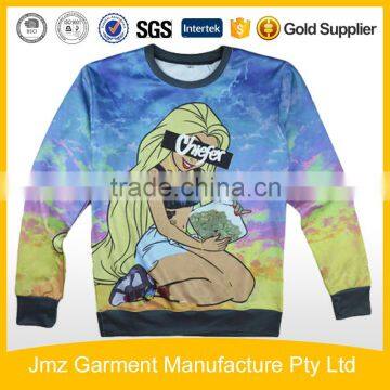 Custom sweatshirt wholesale sweater whole sublimation print sweatshirt