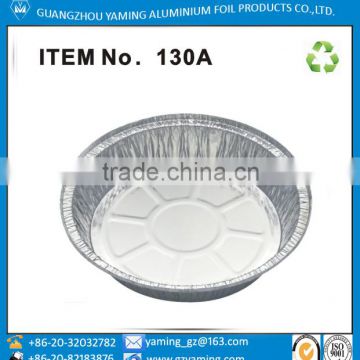 baking use 8 inch round aluminium foil vertical edge flange food package foil pizza pan