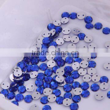 Flatback Sew On Acrylic Stones 8mm Turtle Round Shape Acrylic Stones For Clothing Accessories