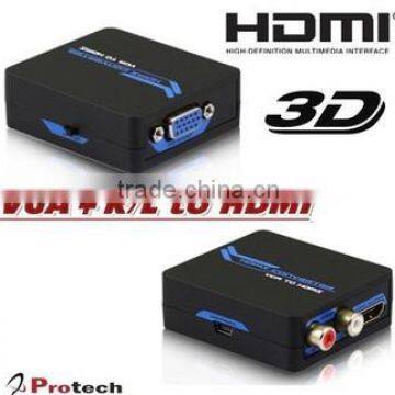 Protech Reasonable price top sell mini vga 2 hdmi converter with R/L