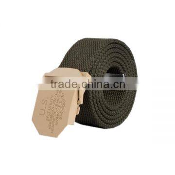Custom Colors Camel Alloy Buckle Nylon Webbing Canvas Belt for Adult photo-2