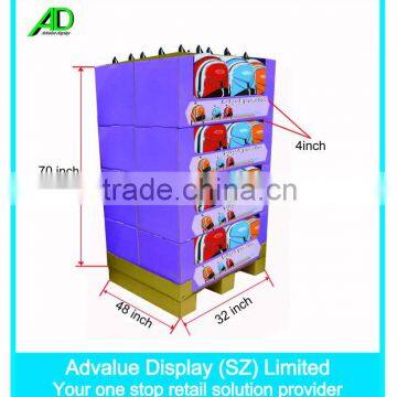 shopping mall promotion bag display stand