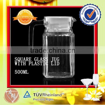 Beverage water use super flint glass jug with spout