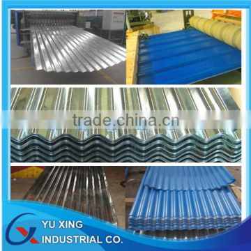 high strength galvanzied/ alumzinc/prepainted corrugated steel sheet