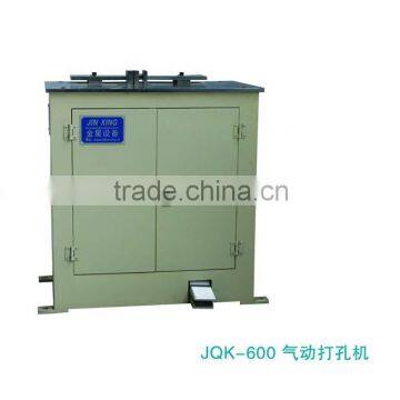 Semi-automatic battery container hole punching machine