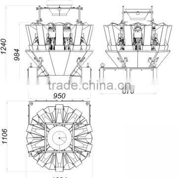Automatic 10 Head Multihead Weigher for Weighing Snack photo-5