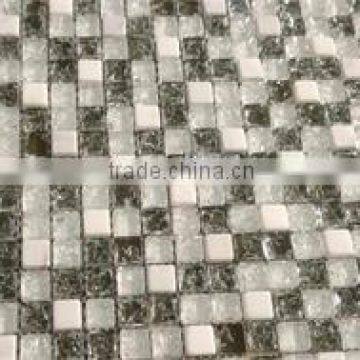 Ice Crack Crystal Glass Mosaic Bathroom Tiles