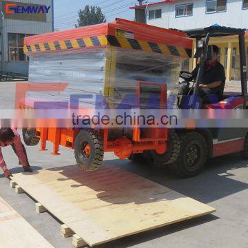 14m Movable Hydraulic Manual Scissor Lift Price photo-5