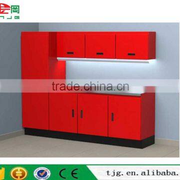 TJG-GSC9168 Modular Garage Storage Systems With Cabinets Red