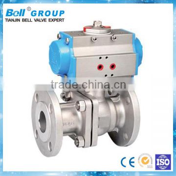 pneumatic cut off ball valve equipped with solenoid positioner