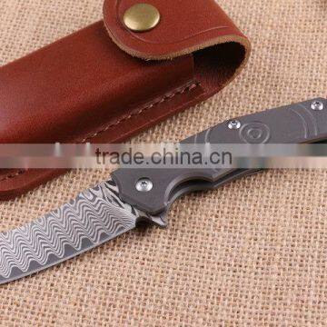 OEM Multi Knife Type Damascus blade material Folding Knife