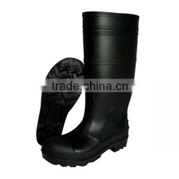 Men PVC work boots with steel-toe factory