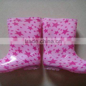 kids cheap rain boots pvc transparent boots