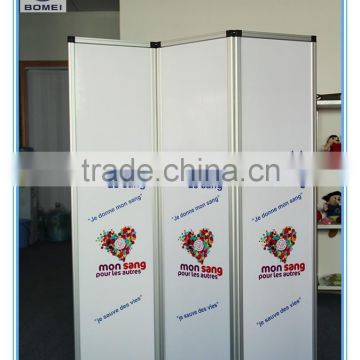 Elegant Screen folding diplay Panel, Aluminum frame for Exhibition