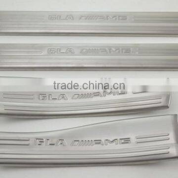 4 Pcs Inner Door Sill Scuff Plate ABS Chrome For Gla 2015 Spart Parts Accessories