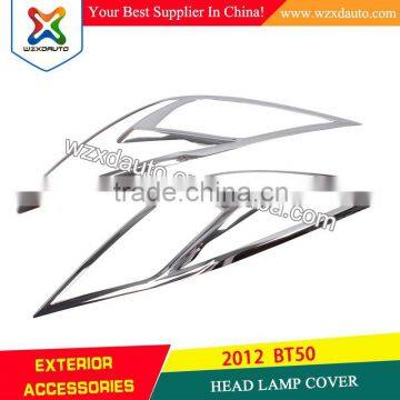 NEW MAZDA MIRROR CHROME HEAD LAMP COVER HEAD LIGHT COVER FOR 2012 MAZDA BT50 2012 BT-50