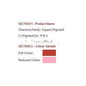 Organic Pigment Red 3/PR3/ Toluidine Red RN For printing Inks