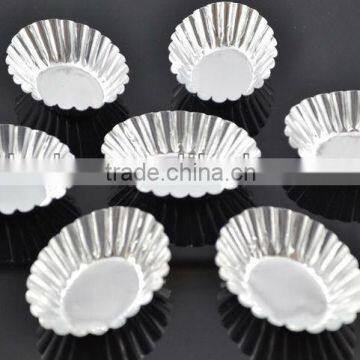 Manufacturing oval aluminum foil tart