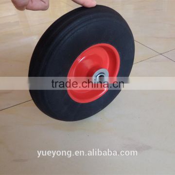 8 inch 9inch solid rubber powder wheel with metal rim