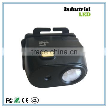 Black compact LED headlamp with strong light