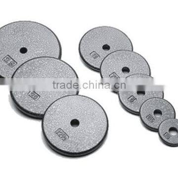 Hammertone grey cast iron weight plate DY-WP-08