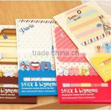 Cute 1+5 Sticker Bookmark Marker Memo Flags Index Pad Tab Sticky Notes photo-2