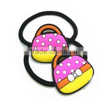 New Products Cute Cartoon Colored Soft Pvc Rubber Girls Hair Bands for Decorative photo-3