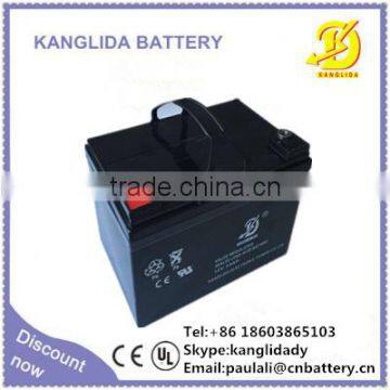 12v33ah rechargeable deep cycle solar battery manufacturer in China