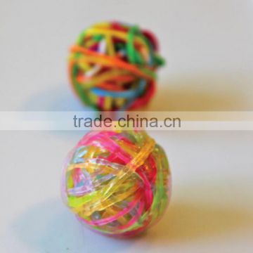 Colored Small Rubber Band Ball , DIY Small Rubber Band Ball For Sale