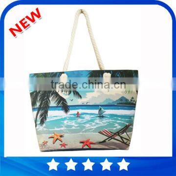 Newest collection wholesale fashion custom summer travel beach lady bag