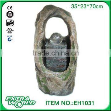resin garden water fountain fengshui ball outdoor water fountain