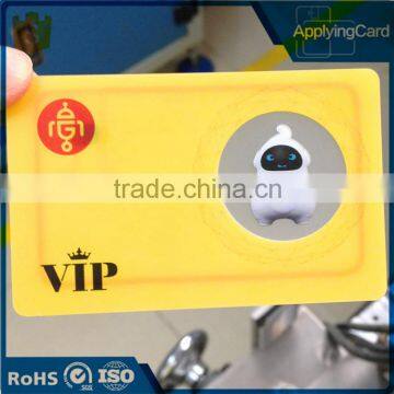 accept paypal ISO 14443A block rfid cards FM1208 VIP Transparent membership card